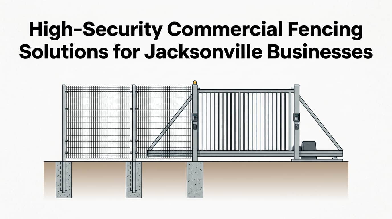 High-Security Commercial Fencing in Jacksonville, FL